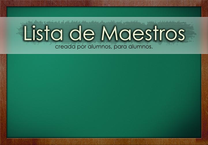 Pizarron Lista de Maestros